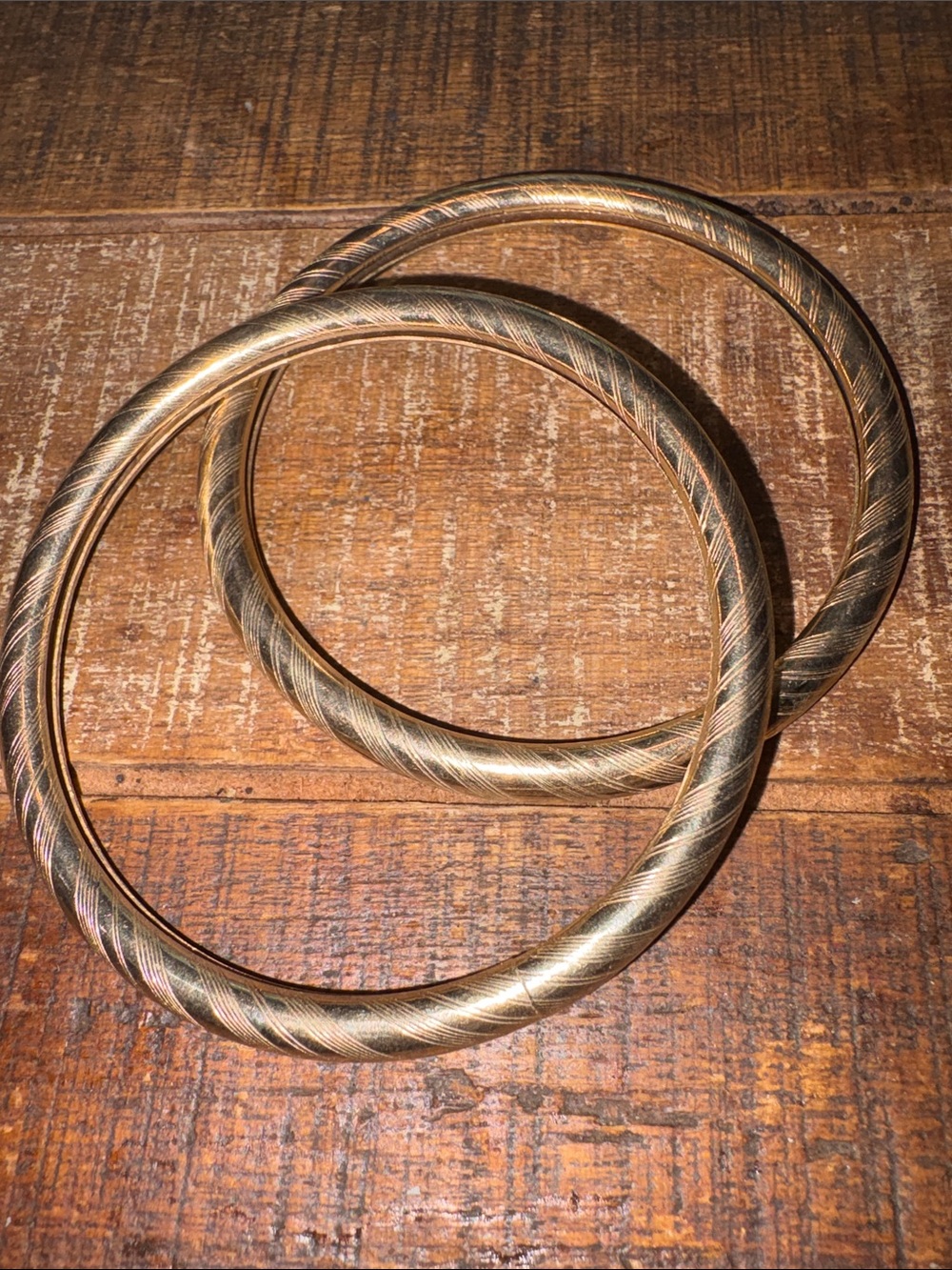 Vintage Gold Tone Bangle Bracelets!!!!